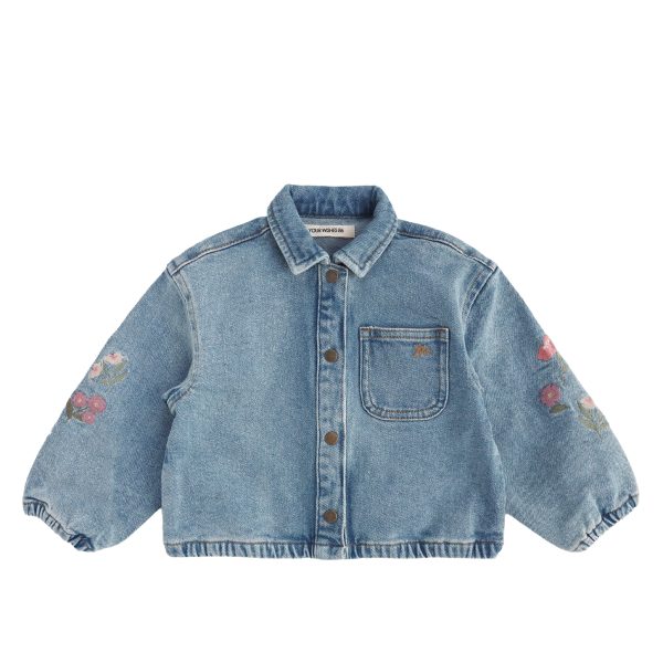 Stretch Denim | Embroidery Jacket