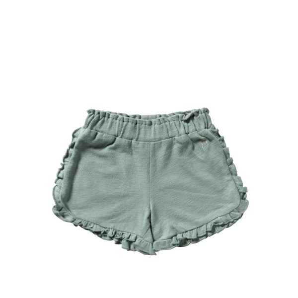 Textured Jersey | Ruffle Shorts