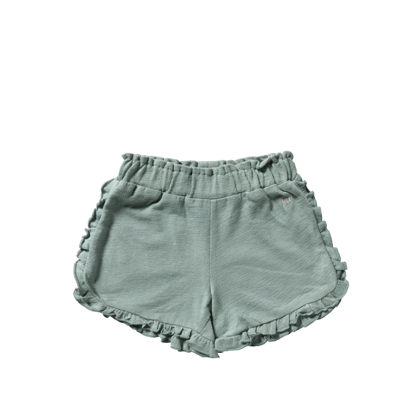 Textured Jersey | Ruffle Shorts
